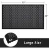 imageAmagabeli 2 Pack Large Outdoor Door Mats Rubber Shoes Scraper 36quot x 24quot for Front Door Entrance Outside Doormat Patio Rug Dirt Debris Mud Trapper Waterproof Indoor Inside Low Profile Washable BG3432