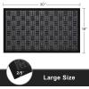 imageAmagabeli 2 Pack Large Outdoor Door Mats Rubber Shoes Scraper 36quot x 24quot for Front Door Entrance Outside Doormat Patio Rug Dirt Debris Mud Trapper Waterproof Indoor Inside Low Profile Washable BG3432