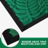 imageAmagabeli 2 Pack Large Outdoor Door Mats Rubber Shoes Scraper 36quot x 24quot for Front Door Entrance Outside Doormat Patio Rug Dirt Debris Mud Trapper Waterproof Out Door Mat Low Profile Washable BG349Green