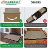 imageAmagabeli 2 Pack Large Outdoor Door Mats Rubber Shoes Scraper 36quot x 24quot for Front Door Entrance Outside Doormat Patio Rug Dirt Debris Mud Trapper Waterproof Out Door Mat Low Profile Washable BG349Small Brown