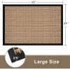 imageAmagabeli 2 Pack Large Outdoor Door Mats Rubber Shoes Scraper 36quot x 24quot for Front Door Entrance Outside Doormat Patio Rug Dirt Debris Mud Trapper Waterproof Out Door Mat Low Profile Washable BG3492 Pack Light Brown Point
