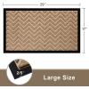 imageAmagabeli 2 Pack Large Outdoor Door Mats Rubber Shoes Scraper 36quot x 24quot for Front Door Entrance Outside Doormat Patio Rug Dirt Debris Mud Trapper Waterproof Out Door Mat Low Profile Washable BG349Small Brown