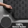 imageAmagabeli 2 Pack Large Outdoor Door Mats Rubber Shoes Scraper 36quot x 24quot for Front Door Entrance Outside Doormat Patio Rug Dirt Debris Mud Trapper Waterproof Indoor Inside Low Profile Washable BG3431