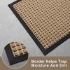 imageAmagabeli 2 Pack Large Outdoor Door Mats Rubber Shoes Scraper 36quot x 24quot for Front Door Entrance Outside Doormat Patio Rug Dirt Debris Mud Trapper Waterproof Out Door Mat Low Profile Washable BG3492 Pack Light Brown Point