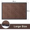 imageAmagabeli 2 Pack Outside Shoe Mat Rubber Doormat for Front Door 18quotx 30quot Outdoor Mats Entrance Waterproof Rugs Dirt Debris Mud Trapper Carpet for Patio Non Skid Doormats Exterior Door Mat