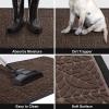 imageAmagabeli 2 Pack Outside Shoe Mat Rubber Doormat for Front Door 18quotx 30quot Outdoor Mats Entrance Waterproof Rugs Dirt Debris Mud Trapper Carpet for Patio Non Skid Doormats Exterior Door Mat