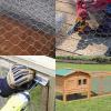 imageAmagabeli 2 inch Hexagonal Poultry Netting Galvanized Chicken Wire Mesh Fence 20gauge Large Frame with Chicken Netting Rabbits Pets Dog Cat Vegetable Garden Fencing Backyard Raised Flower 36inchx50ft