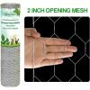 imageAmagabeli 2 inch Hexagonal Poultry Netting Galvanized Chicken Wire Mesh Fence 20gauge Large Frame with Chicken Netting Rabbits Pets Dog Cat Vegetable Garden Fencing Backyard Raised Flower 36inchx50ft