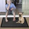 imageAmagabeli 2 pack Large Outdoor Door Mats Rubber Shoes Scraper 36quot x 24quot for Front Door Entrance Outside Doormat Patio Rug Dirt Debris Mud Trapper Waterproof Out Door Mat Low Profile Washable Carpet