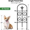 imageAmagabeli 8 Panels Decorative Garden Fence 10ft L x 32inH Garden Fencing Animal Barrier for Dog Rustproof Black Iron Border Fence Edging Metal Wire Fencing for Outdoor Patio Vinyl Flower ET04624in 10ft