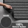 imageAmagabeli Large Outdoor Door Mats Rubber Shoes Scraper 36quot x 24quot for Front Door Entrance Outside Doormat Patio Rug Dirt Debris Mud Trapper Waterproof Out Door Mat Low Profile Washable Carpet BG041