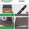 imageAmagabeli Large Outdoor Door Mats Rubber Shoes Scraper 36quot x 24quot for Front Door Entrance Outside Doormat Patio Rug Dirt Debris Mud Trapper Waterproof Out Door Mat Low Profile Washable Carpet BG038