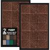 imageAmagabeli 2 Pack Outside Shoe Mat Rubber Doormat for Front Door 18quotx 30quot Outdoor Mats Entrance Waterproof Rugs Dirt Debris Mud Trapper Carpet for Patio Non Skid Doormats Exterior Door Mat