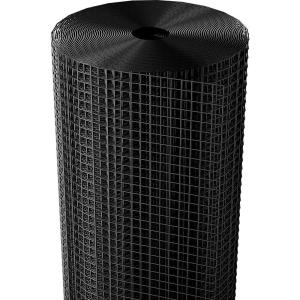 imageAMAGABELI GARDEN ampamp HOME 36inch x 50ft 1 inch Black Hardware Cloth PVC Vinyl Coated Chicken Wire Mesh Roll Garden Fence Chicken Coop Wire Fencing Welded Wire 16 Gauge Gopher Rabbit Tree Snake BG232Black