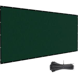 imageAmagabeli 90 Heavy Duty Shade Cloth 8x50 Fence Privacy Fabric Screen Railing Cover Wind Screen Outdoor 8ft Patio Backyard Fence Shade Sun Mesh UV Resistant Net Dark Green8X50