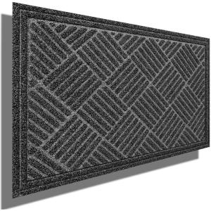 imageAmagabeli Large Outdoor Door Mats Rubber Shoes Scraper 36quot x 24quot for Front Door Entrance Outside Doormat Patio Rug Dirt Debris Mud Trapper Waterproof Out Door Mat Low Profile Washable Carpet BG038