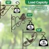 imageAMAGABELI GARDEN ampamp HOME 2 Pack 12 inch Hanging Brackets for Plants Outdoor Hangers Hanging Planter Hooks Lanterns Plant Hooks Hangers Hanging Basket Brackets Bird Feeder Bracket with Screws BG1511Bronze