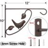 imageAMAGABELI GARDEN ampamp HOME 2 Pack 12 inch Hanging Brackets for Plants Outdoor Hangers Hanging Planter Hooks Lanterns Plant Hooks Hangers Hanging Basket Brackets Bird Feeder Bracket with Screws BG1511Bronze