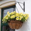 imageAMAGABELI GARDEN ampamp HOME 4 Pack Hanging Plants Bracket 12quot Outdoor Hanger Planter Hooks Flower Baskets Pot Bird Feeder Lanterns Hanger Garden for Wall Fence Screw Mount Arm Metal Black BG154Black