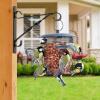 imageAMAGABELI GARDEN ampamp HOME 4 Pack Plants Bracket Hanger 10in Hanging Planter Hooks Baskets Flower Pot Bird Feeder for Outdoor Indoor Wall Fence Trees Lanterns Patio Lawn Garden Screw Mount Arm Black4