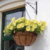 imageAMAGABELI GARDEN ampamp HOME 4 Pack Plants Bracket Hanger 10in Hanging Planter Hooks Baskets Flower Pot Bird Feeder for Outdoor Indoor Wall Fence Trees Lanterns Patio Lawn Garden Screw Mount Arm Black4