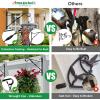 imageAMAGABELI GARDEN ampamp HOME Hanging Plants Bracket 10 Wall Planter Hooks Hangers Flower Pot Bird Feeder Wind Chime Lanterns Patio Lawn Garden for Shelf Shelves Fence Screw Mount Against Door Arm