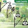 imageAMAGABELI GARDEN ampamp HOME Hanging Plants Bracket 10 Wall Planter Hooks Hangers Flower Pot Bird Feeder Wind Chime Lanterns Patio Lawn Garden for Shelf Shelves Fence Screw Mount Against Door Arm