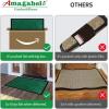 imageAMAGABELI GARDEN ampamp HOME Large Outdoor Door Mats Rubber Shoes Scraper 36quot x 24quot for Front Entrance Outside Doormat Patio Rug Dirt Debris Mud Trapper Waterproof Low Profile Washable Carpet BG037