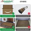imageAmagabeli 2 Pack Large Outdoor Door Mats Rubber Shoes Scraper 36quot x 24quot for Front Door Entrance Outside Doormat Patio Rug Dirt Debris Mud Trapper Waterproof Out Door Mat Low Profile Washable BG352