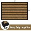 imageAmagabeli 2 Pack Large Outdoor Door Mats Rubber Shoes Scraper 36quot x 24quot for Front Door Entrance Outside Doormat Patio Rug Dirt Debris Mud Trapper Waterproof Out Door Mat Low Profile Washable BG352