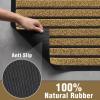 imageAmagabeli 2 Pack Large Outdoor Door Mats Rubber Shoes Scraper 36quot x 24quot for Front Door Entrance Outside Doormat Patio Rug Dirt Debris Mud Trapper Waterproof Out Door Mat Low Profile Washable BG352