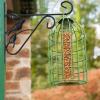 imageAmagabeli Hanging Plants Bracket 10 inch Outdoor Planter Hooks Hangers Flower Baskets Pot Bird Feeder Hanger for Fence Wall Trees Wind Chimes Lantern Outdoor Indoor Garden Arm 3D Bird Black hook02