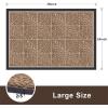 imageAmagabeli Large Outdoor Door Mats Rubber Shoes Scraper 36quot x 24quot for Front Door Entrance Outside Doormat Patio Rug Dirt Debris Mud Waterproof Out Door Mat Low Profile Washable Carpet Brown BG166