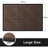 imageAmagabeli Outdoor Door Mats Rubber 36quot x 24quot Shoes Scraper for Front Entrance Outside Doormat Patio Rug Dirt Debris Mud Trapper Waterproof Out Door Mat Low Profile Washable Carpet Dark Brown rug016