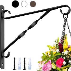 imageAMAGABELI GARDEN ampamp HOME Hanging Plants Bracket 10 Wall Planter Hooks Hangers Flower Pot Bird Feeder Wind Chime Lanterns Patio Lawn Garden for Shelf Shelves Fence Screw Mount Against Door Arm
