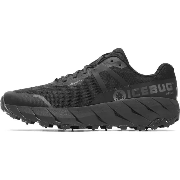 imageIcebug Mens Arcus BUGrip GTX Trail Running Shoe with Carbide Studded Traction SoleTrue Black