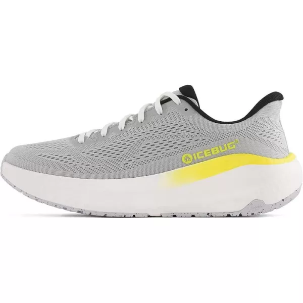 imageIcebug Mens Aura RB9X Road Running Shoe with Traction SoleLight GreyLime