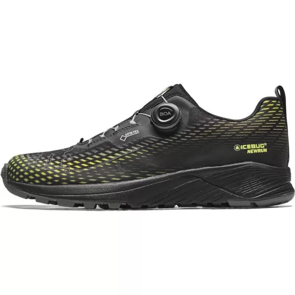 imageIcebug Mens NewRun BUGrip GTX Trail Running Shoe with Carbide Studded Traction SoleBlackPoison