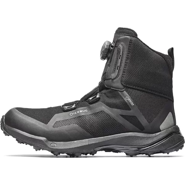 imageIcebug Mens Walkabout BUGrip GTX Hiking Boot with Carbide Studded Traction SoleBlack