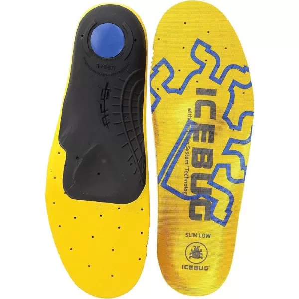 imageIcebug SLIM Low Cushion Support Insole with Arch Flex TechnologyYellow Medium Arch