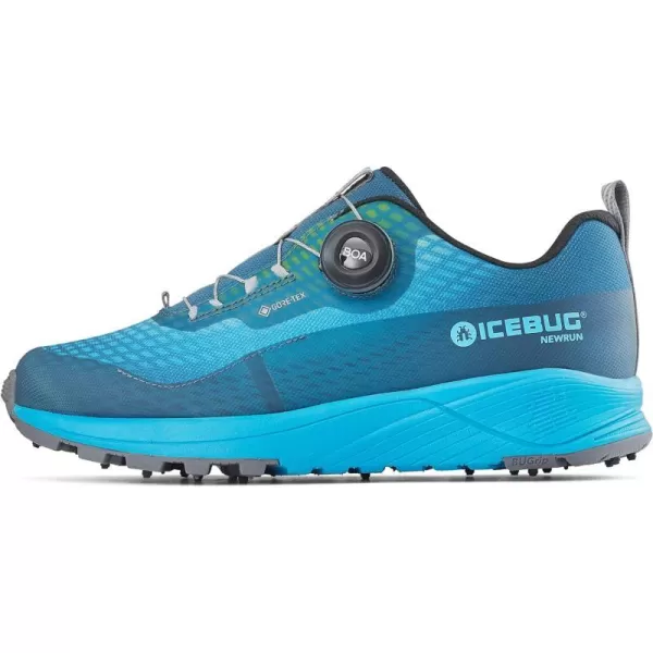 imageIcebug Womens NewRun BUGrip GTX Trail Running Shoe with Carbide Studded Traction SoleMist BlueAqua