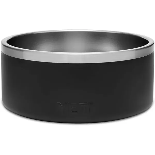 YETI Boomer 8, Stainless Steel, Non-Slip Dog Bowl, Holds 64 Ounces, Black