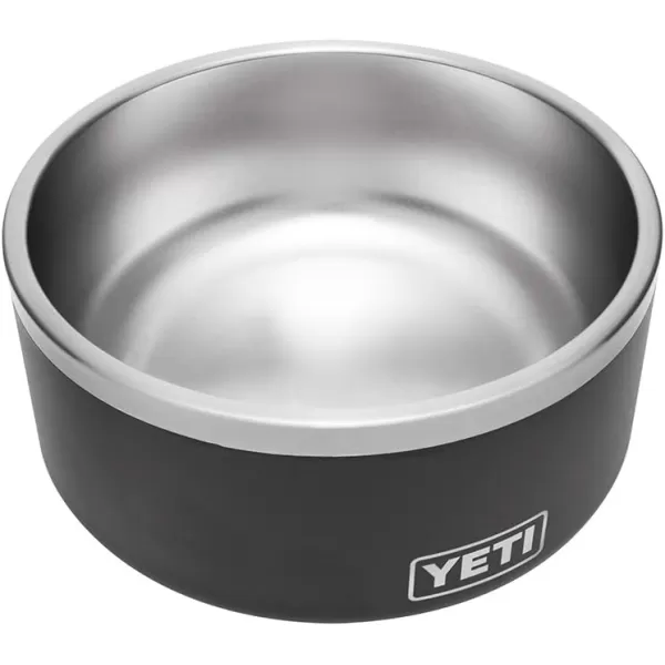 YETI Boomer 8, Stainless Steel, Non-Slip Dog Bowl, Holds 64 Ounces, Black