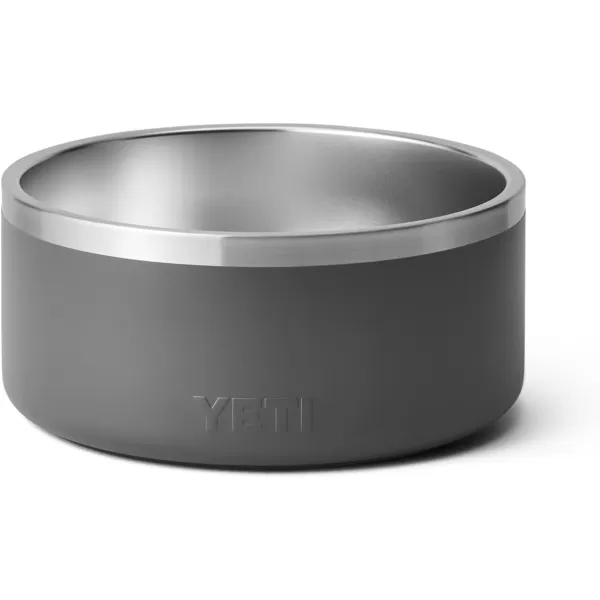 YETI Boomer 8, Stainless Steel, Non-Slip Dog Bowl, Holds 64 Ounces, Black