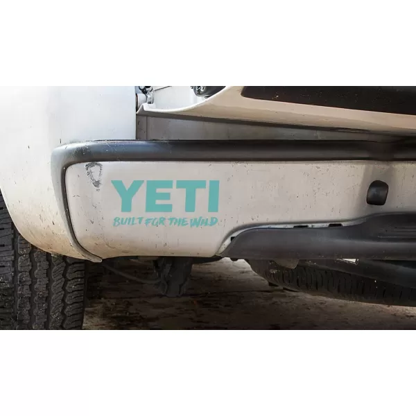 YETI Built for The Wild Window Decal Blue