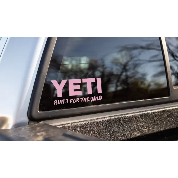 YETI Built for The Wild Window Decal Blue