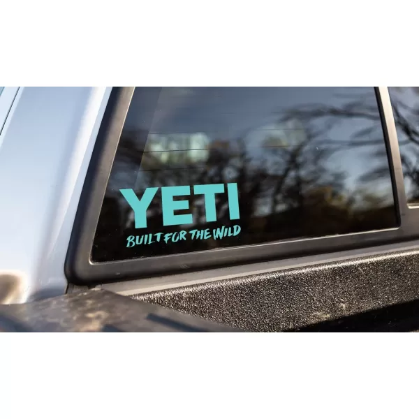 YETI Built for The Wild Window Decal Blue