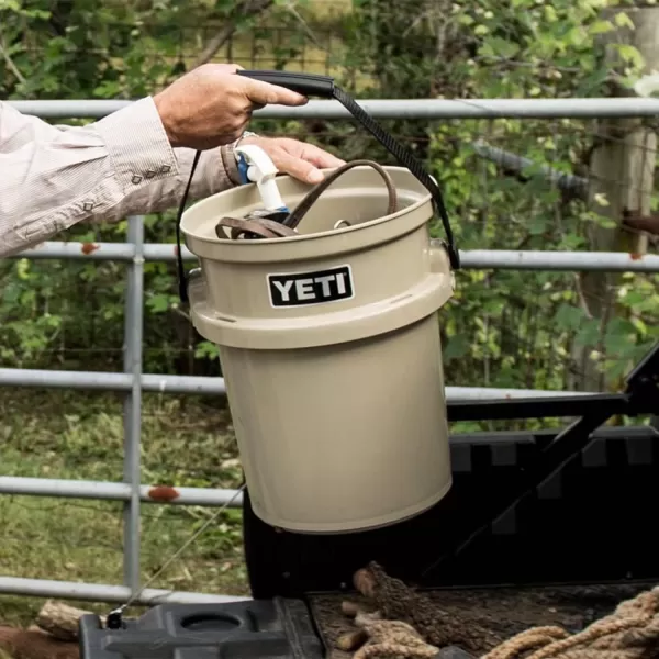 YETI Loadout 5-Gallon Bucket, Impact Resistant Fishing/Utility Bucket, Seafoam