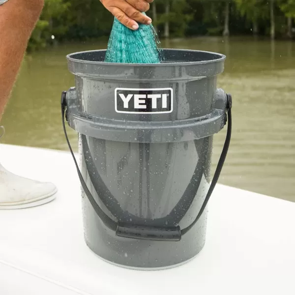 YETI Loadout 5-Gallon Bucket, Impact Resistant Fishing/Utility Bucket, Seafoam