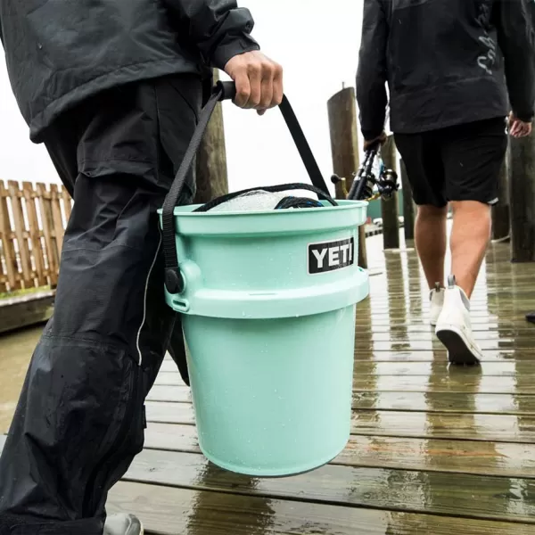 YETI Loadout 5-Gallon Bucket, Impact Resistant Fishing/Utility Bucket, Seafoam